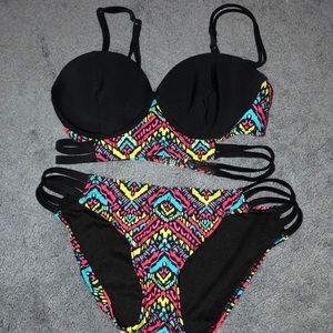 Tribal design bathing suit